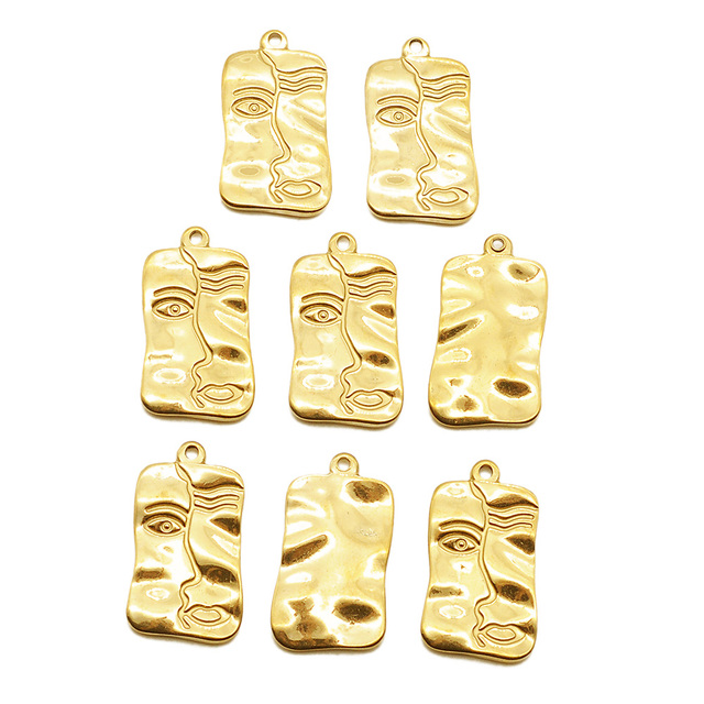 Złoty wisiorek Dropwater w kształcie liścia, 3 sztuki/partia, wykonany z 100% stali nierdzewnej - biżuteria DIY z urokiem i fabryczną ceną - Wianko - 12