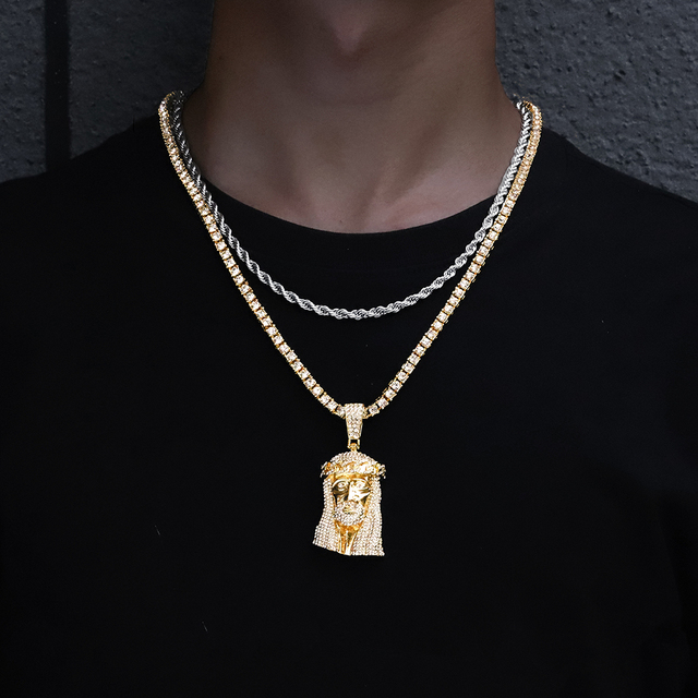 Duży naszyjnik mężczyźni z kubańskim łańcuchem o szerokości 13mm, złoty kolor, męska biżuteria - Wianko - 3