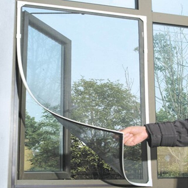 Trwała samoprzylepna siatka okienna przeciw komarom DIY SCVD889 - niewidoczna kurtyna chroniąca przed szkodnikami - Wianko - 5