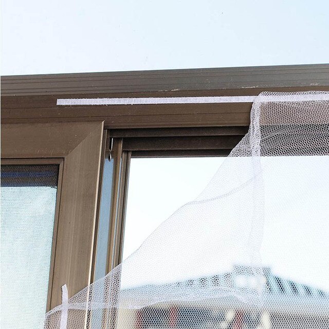 Trwała samoprzylepna siatka okienna przeciw komarom DIY SCVD889 - niewidoczna kurtyna chroniąca przed szkodnikami - Wianko - 4
