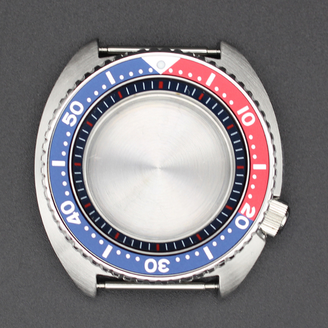 Zegarek męski CASE dla Seiko NH35/NH36, 45mm stal nierdzewna 316L, szafirowe szkło, tarcza 28.5mm - Wianko - 11