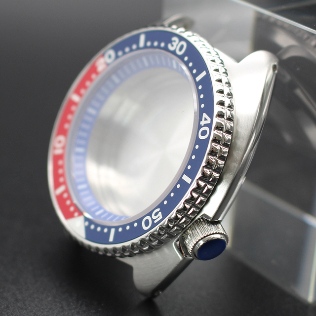 Zegarek męski CASE dla Seiko NH35/NH36, 45mm stal nierdzewna 316L, szafirowe szkło, tarcza 28.5mm - Wianko - 3
