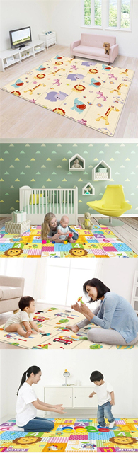Składana mata do zabawy dla dzieci Xpe Puzzle - dywan gry, wspinaczka i zabawki dla dzieci - 180x100cm - Wianko - 7