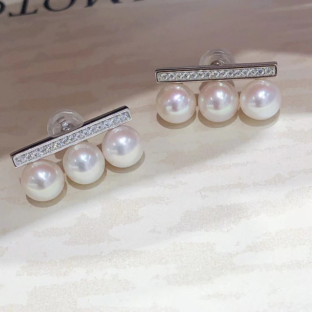 Zestaw biżuterii naszyjnik i kolczyki ze srebra 925 z naturalną perłą słodkowodną - Wianko - 10