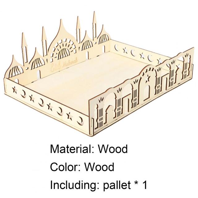 Prostokątna drewniana tacka DIY do ekologicznych naczyń stołowych - Wianko - 10