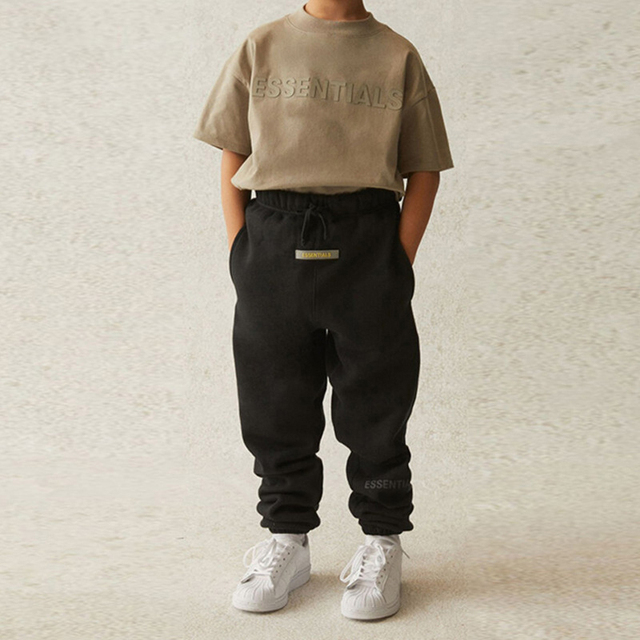 Spodnie chłopięce odblaskowe 4-12 lat list bluza ocieplana z nadrukiem sportowe Essentials - Wianko - 9