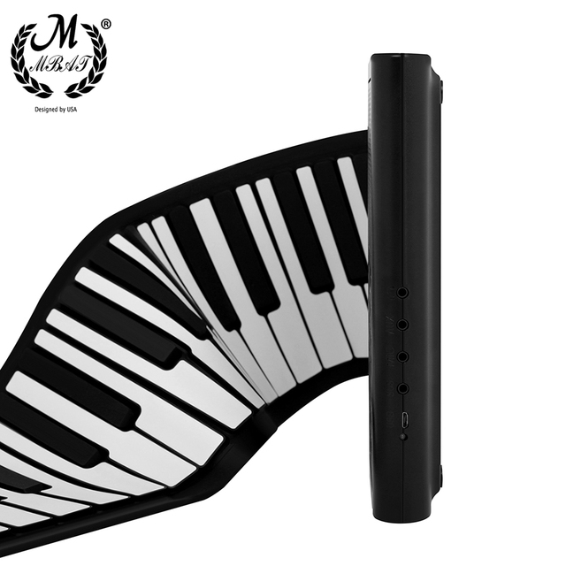 Przenośne składane pianino MBAT z 61 klawiszami, elastyczną i miękką składaną klawiaturą, narzędzie edukacyjne dla dzieci - Wianko - 15