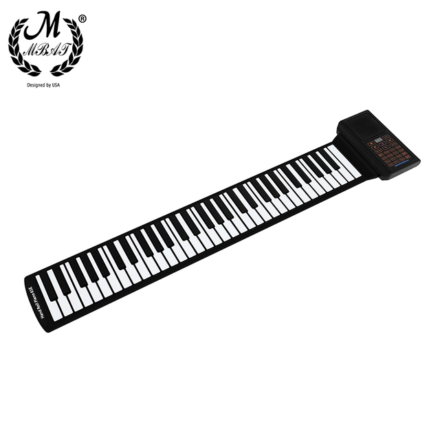 Przenośne składane pianino MBAT z 61 klawiszami, elastyczną i miękką składaną klawiaturą, narzędzie edukacyjne dla dzieci - Wianko - 10
