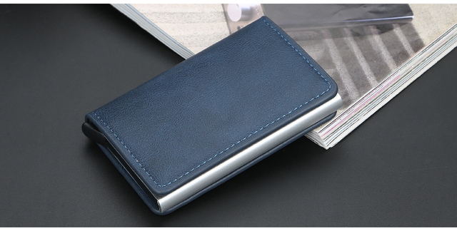 Nowy inteligentny portfel RFID na karty 2021 dla mężczyzn i kobiet z aluminium i metalu - Mini portfel na karty biznesowe, dropshipping - Wianko - 14
