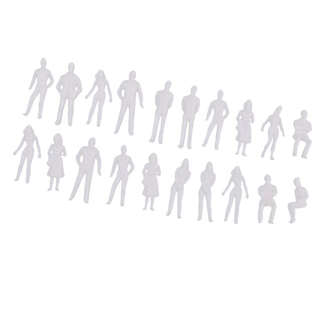 Model ludzi architektury w skali 1/50 - 20 sztuk niemalowanych, rysunek miniaturowy - Wianko - 5