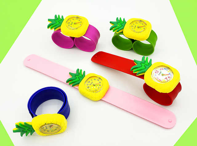 Tęczowe ciasto Cartoon - dziecięcy zegarek owocowy dla dziewczynek i chłopców - prezent na święta - Wianko - 10