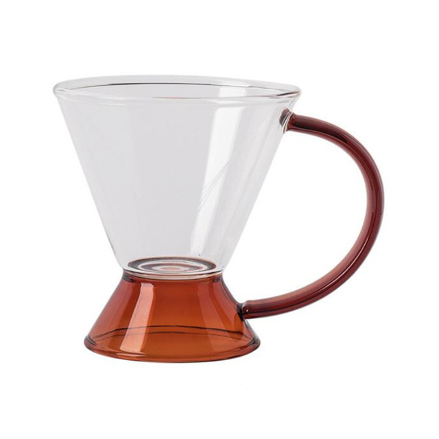 Zestaw szklany do herbaty - czajniczek 500ml, kubek 200ml w stylu skandynawskim, żaroodporny Drinkware - Wianko - 5