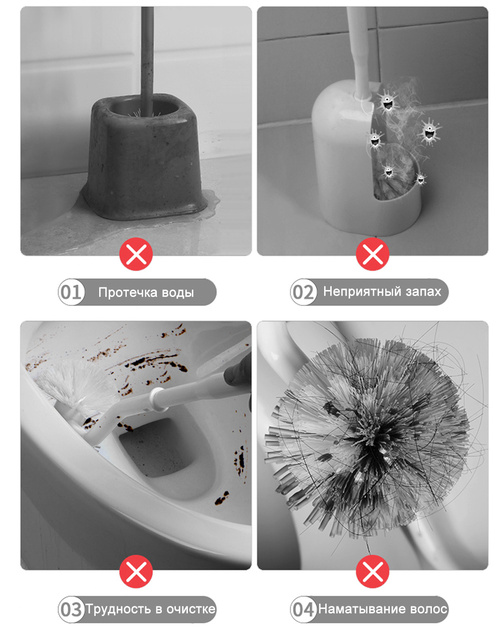 Jednorazowa szczotka do wc, długa rączka, wymienna, Closestool WC Cleaner Tools - Wianko - 6