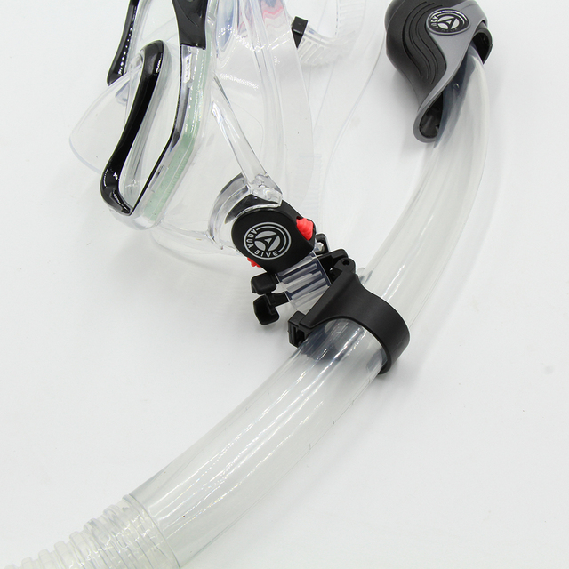 Maska do pływania elastyczna z tworzywa sztucznego Snorkel Keeper - klip do ustalania rurki nurkowej - Wianko - 8