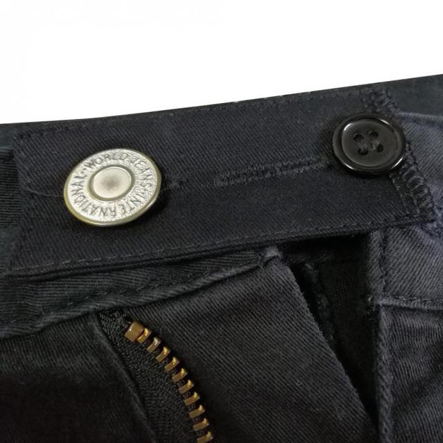 Spodnie z regulacją talii dla mężczyzn i kobiet z przyciskiem DIY, z wykończeniem w kolorze złotym - Wianko - 18