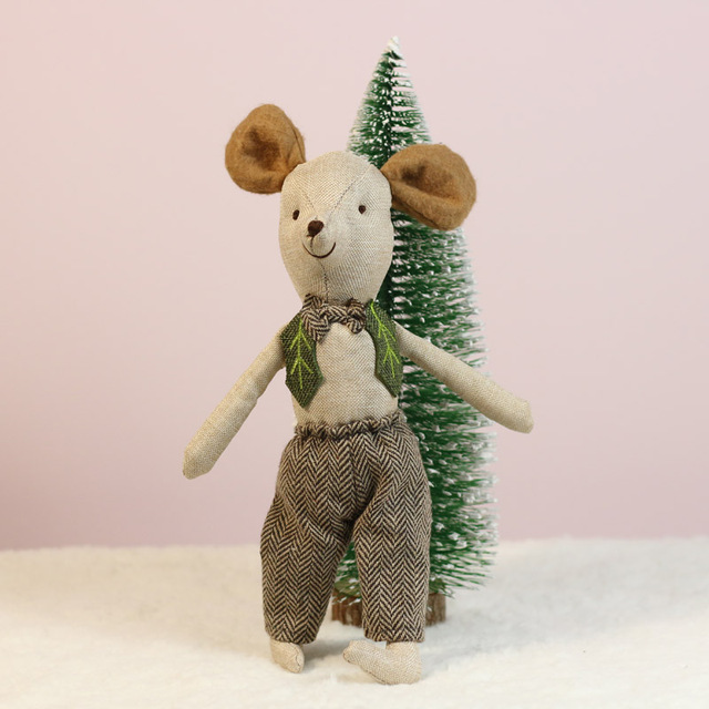 Miękka pluszowa mysz lalka 30cm - idealny prezent dla dzieci na Boże Narodzenie i urodziny - Wianko - 16
