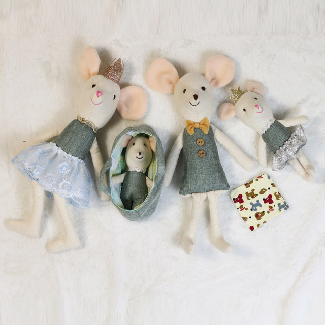 Miękka pluszowa mysz lalka 30cm - idealny prezent dla dzieci na Boże Narodzenie i urodziny - Wianko - 9