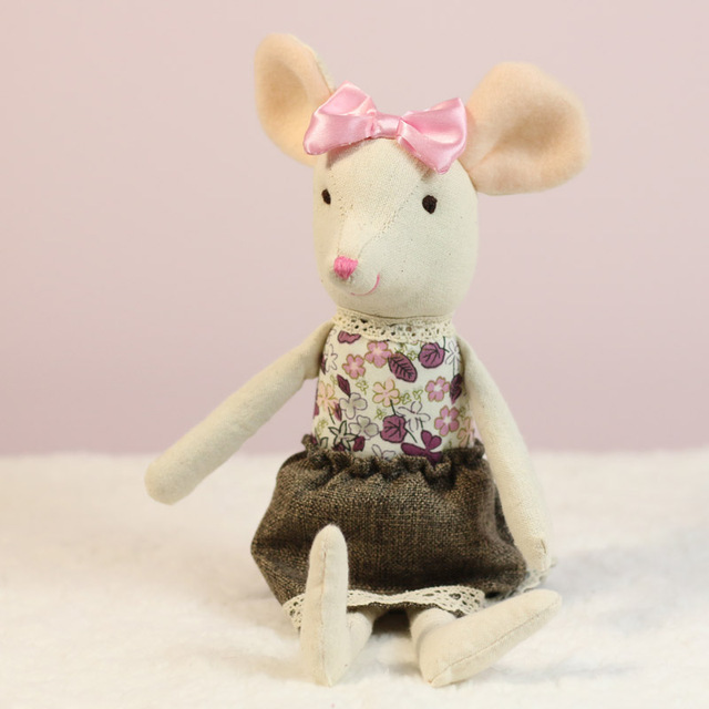 Miękka pluszowa mysz lalka 30cm - idealny prezent dla dzieci na Boże Narodzenie i urodziny - Wianko - 17