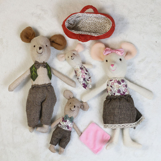 Miękka pluszowa mysz lalka 30cm - idealny prezent dla dzieci na Boże Narodzenie i urodziny - Wianko - 10