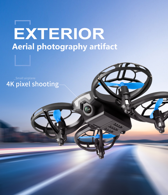 4DRC V8 Mini Drone 4K 1080P HD z aparatem szerokokątnym, WiFi FPV, utrzymaniem wysokości - składany Quadcopter Toy prezent - Wianko - 5