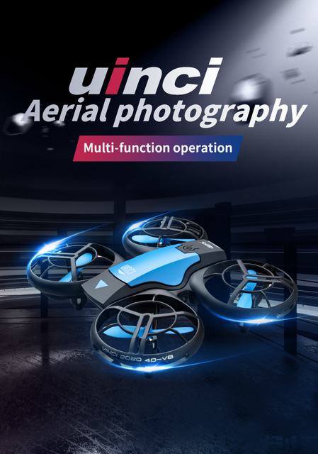 4DRC V8 Mini Drone 4K 1080P HD z aparatem szerokokątnym, WiFi FPV, utrzymaniem wysokości - składany Quadcopter Toy prezent - Wianko - 1