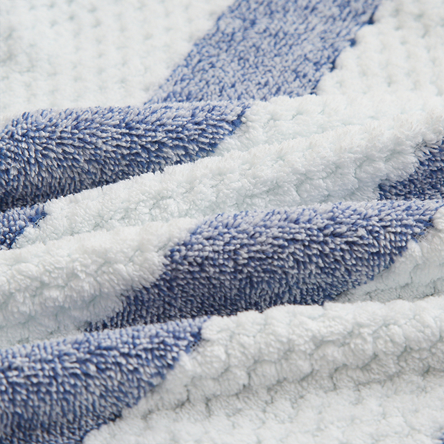 Zestaw ręczników łazienkowych Snowman 6 sztuk, miękkie ręczniki kąpielowe z 100% bawełny, chłonne i przyjazne dla skóry, w pasującym do łazienki paskowym wzorze - Wianko - 20