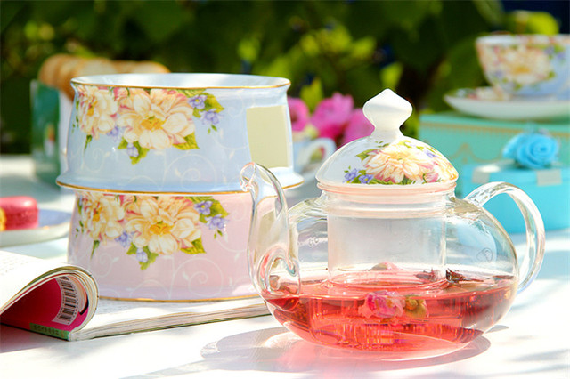 Dzbanek szklany z zaparzaczem do herbaty, ceramiczne naczynie do podgrzewania, żaroodporny czajnik Teaset - Wianko - 4