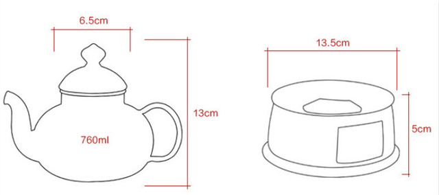 Dzbanek szklany z zaparzaczem do herbaty, ceramiczne naczynie do podgrzewania, żaroodporny czajnik Teaset - Wianko - 3