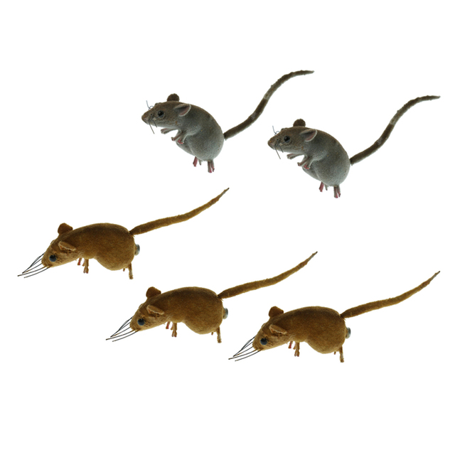 Posąg żywej myszy imitacja zwierząt do ogrodu lub na lodówkę - magnes, doniczka, miniaturowe rzemiosło - Wianko - 3