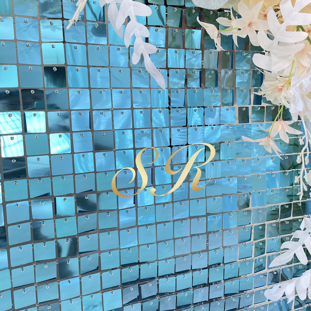 Panel dekoracyjny DIY 1x1ft - lustrzane odbicie w niebieskim jeziorze na letnie przyjęcia - Wianko - 5