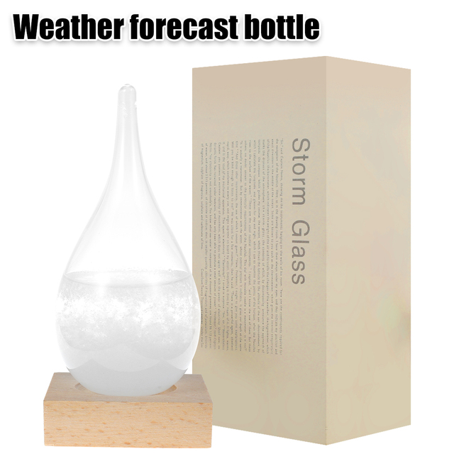 Droplet barometr chemiczny do prognozowania pogody 30ml - przezroczysta butelka z monitorem pogody - Wianko - 3