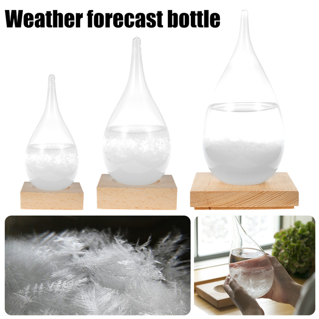 Droplet barometr chemiczny do prognozowania pogody 30ml - przezroczysta butelka z monitorem pogody - Wianko - 1