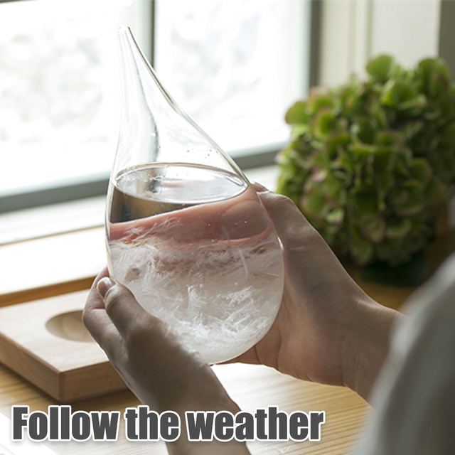Droplet barometr chemiczny do prognozowania pogody 30ml - przezroczysta butelka z monitorem pogody - Wianko - 4