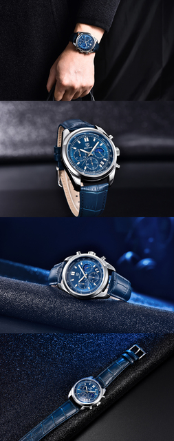 Nowy zegarek męski BENYAR Business Casual 50M wodoodporny ze stali nierdzewnej - chronograf, Relogio Masculino - Wianko - 4