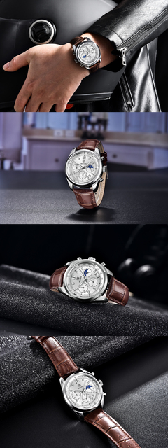 Nowy zegarek męski BENYAR Business Casual 50M wodoodporny ze stali nierdzewnej - chronograf, Relogio Masculino - Wianko - 2