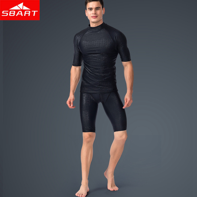 Męska koszulka z krótkim rękawem SBART Rashguard - ochrona UV, plaża, nurkowanie - Wianko - 10