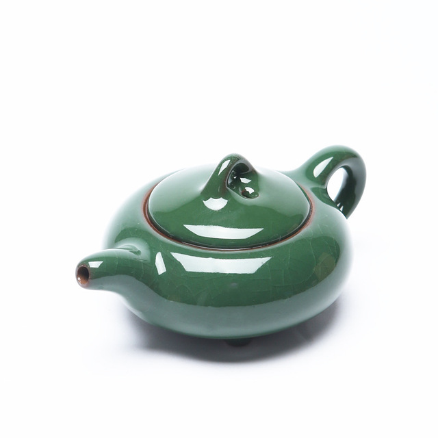 Kreatywny zestaw podróżny do herbaty kung fu - Ceramiczny czajniczek Gaiwan & kubki na herbatę Ice Crack - Chińska herbata - Wianko - 12