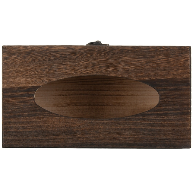 Drewniane Retro pudełko na chusteczki - elegancki podstawek na papierowe serwetki do samochodu i domu - Wianko - 10