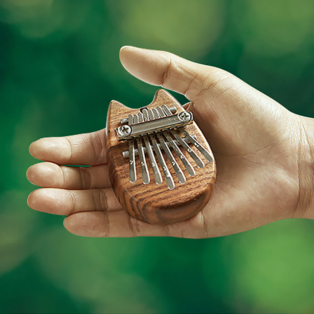 Ksylofon Mini Kalimba 8-klucz z drewna mahoniowego - Wianko - 8