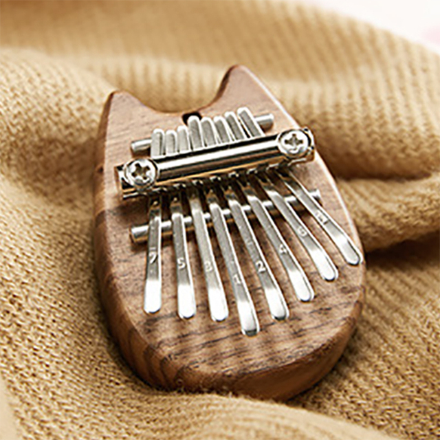 Ksylofon Mini Kalimba 8-klucz z drewna mahoniowego - Wianko - 5