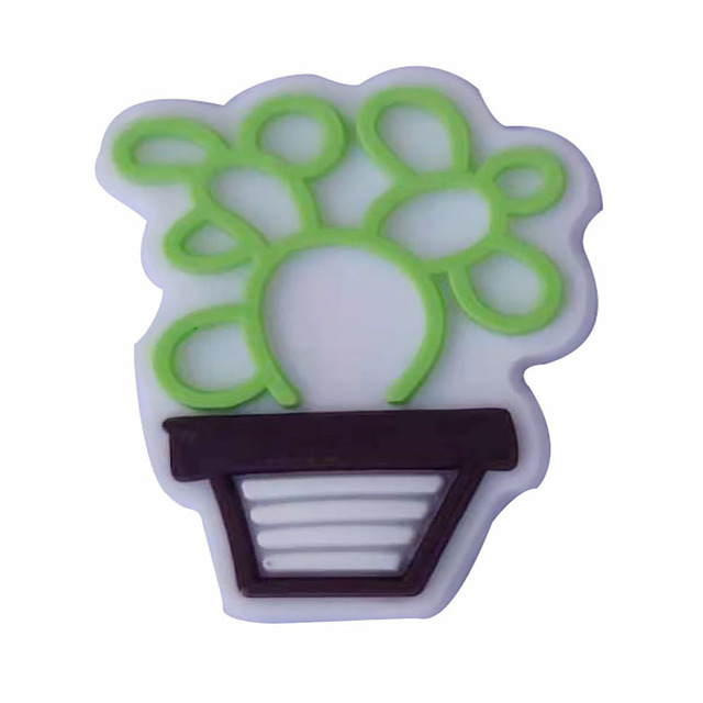 Naklejki magnetyczne na lodówkę - PVC rośliny w stylu kreskówki: Kiwi, Kapelusz, Lilia, Drzewo, Kaktus, Sokowirówka - Wianko - 10