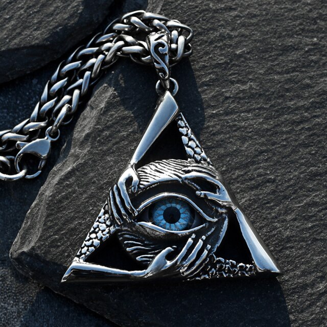 Diabeł wisiorek w kształcie gotyckiego trójkąta – naszyjnik ze stali nierdzewnej - Wianko - 11