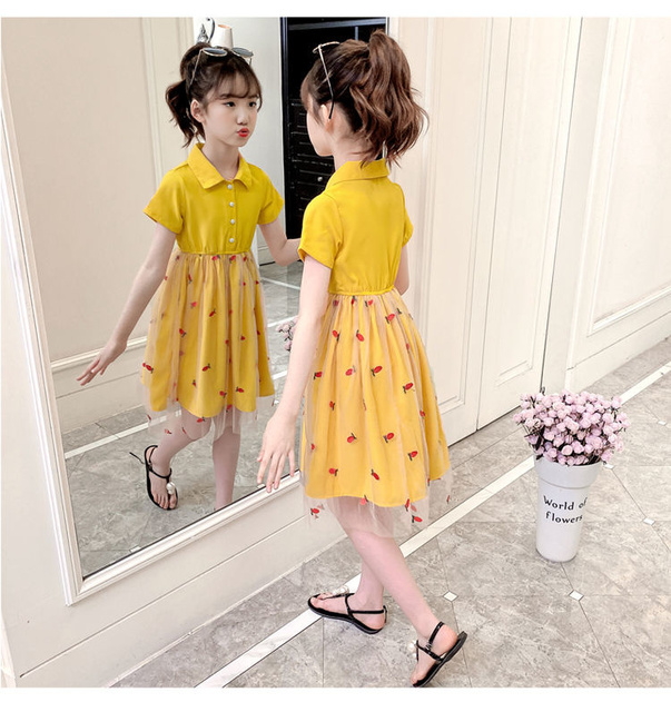 Letnia sukienka dla dziewczynek - koreańska moda z truskawkowym wzorem - Wianko - 29