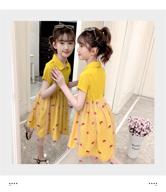 Letnia sukienka dla dziewczynek - koreańska moda z truskawkowym wzorem - Wianko - 26