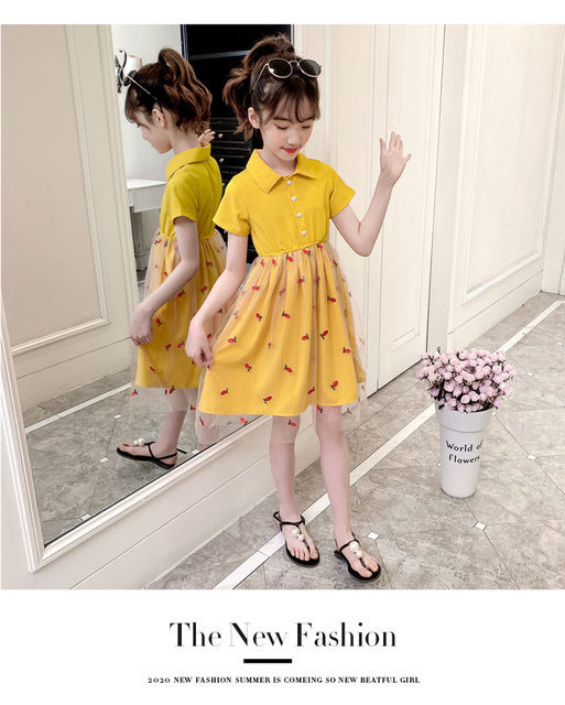 Letnia sukienka dla dziewczynek - koreańska moda z truskawkowym wzorem - Wianko - 28