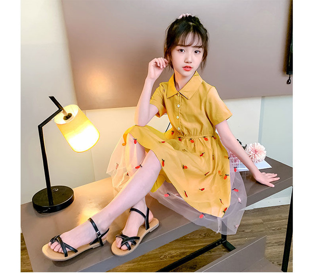 Letnia sukienka dla dziewczynek - koreańska moda z truskawkowym wzorem - Wianko - 11