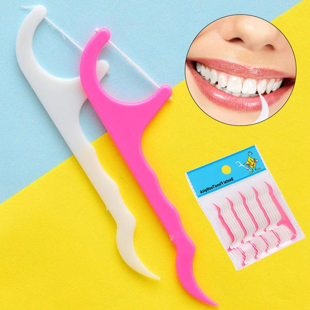 25 sztuk jednorazowa nić dentystyczna Oral Gum do pielęgnacji i czyszczenia zębów - Wianko - 4