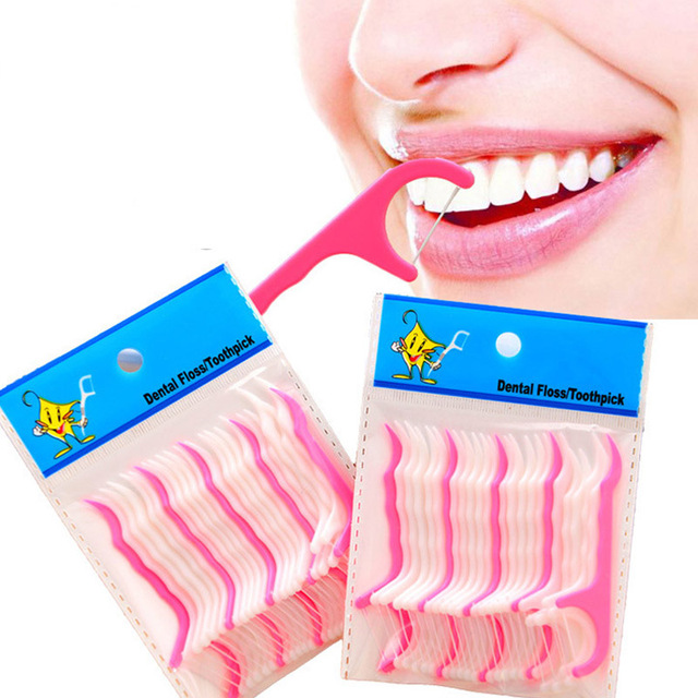 25 sztuk jednorazowa nić dentystyczna Oral Gum do pielęgnacji i czyszczenia zębów - Wianko - 2