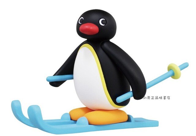 TAKARA TPMY A.R.T.S Gashapon Pingu - Figurka pingwina narciarza do kolekcji - Model zabawkowy Anime pcv - Wianko - 3