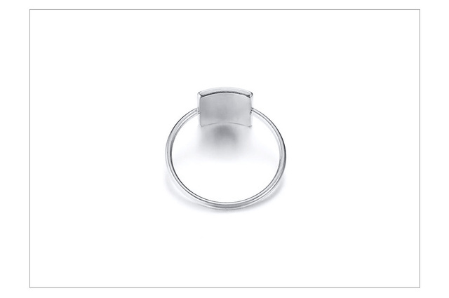 Personalizowany pierścionek Vnox ze stali nierdzewnej - minimalistyczny kwadratowy sygnet dla kobiet z indywidualną nazwą - złoty tone biżuteria ze stali nierdzewnej - prezent z niestandardowym inicjałem - Wianko - 7